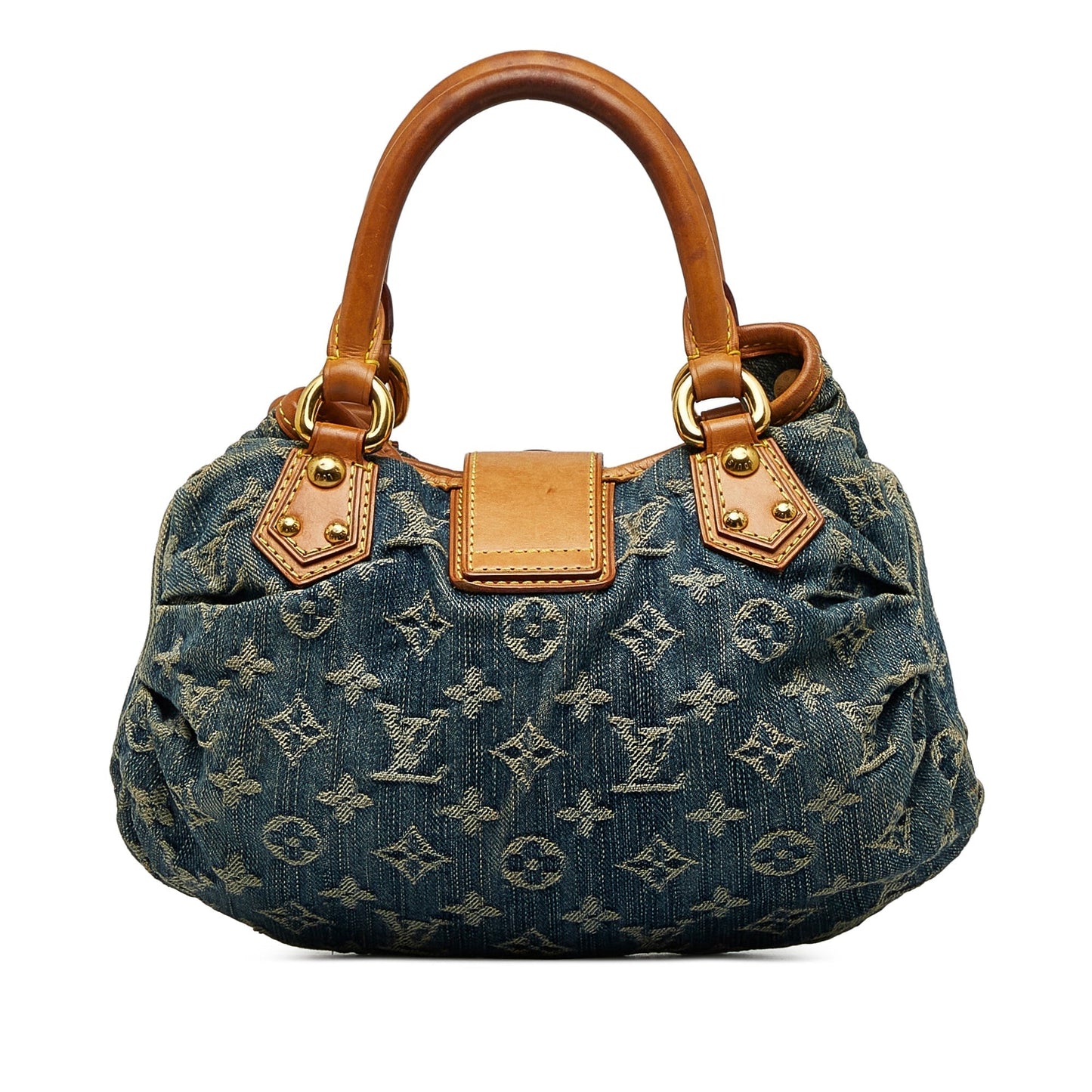 LOUIS VUITTON Monogram Denim Pleaty Handbag