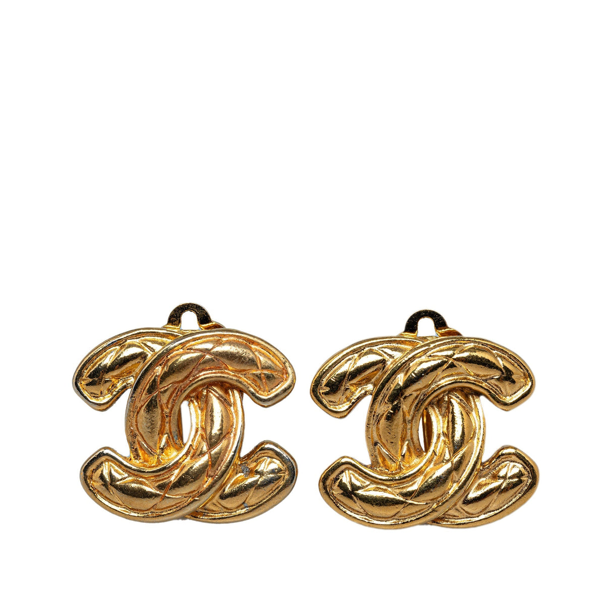 CHANEL CC Clip On Earrings Costume Earrings