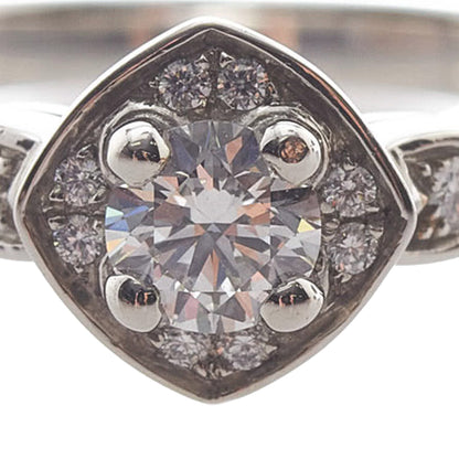 Silver Chanel Chanel Coco Crash Half Eternity Diamond Ring