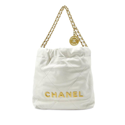 CHANEL Calfskin Mini 22 Satchel