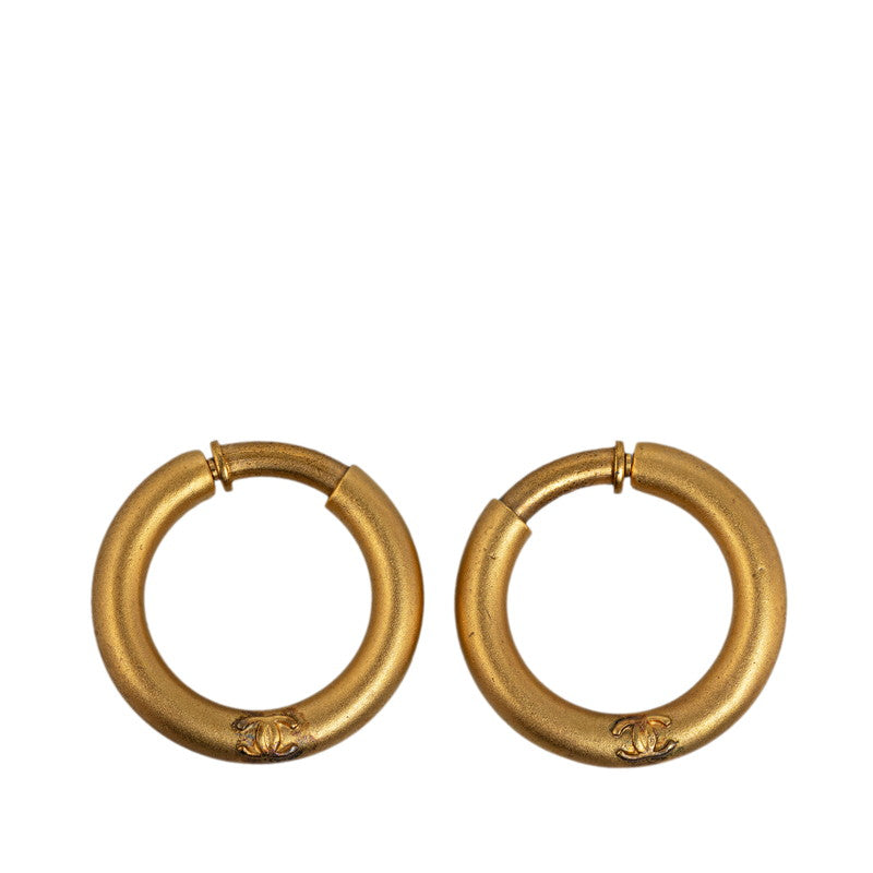 Chanel Hoop Earrings Metal Earrings in Good condition