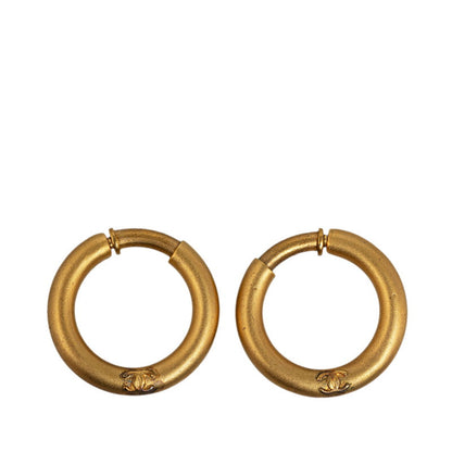 Chanel Hoop Earrings Metal Earrings in Good condition
