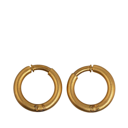 CHANEL CC Hoop Earrings Costume Earrings