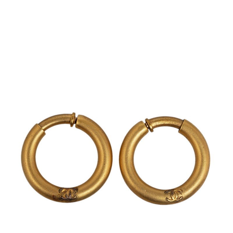 Chanel Hoop Earrings Metal Earrings in Good condition