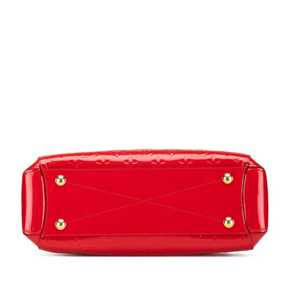 Red Louis Vuitton Monogram Vernis Montaigne MM Satchel
