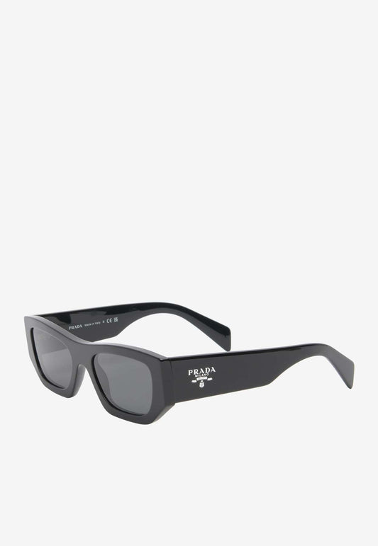Logo Print Rectangular Sunglasses
