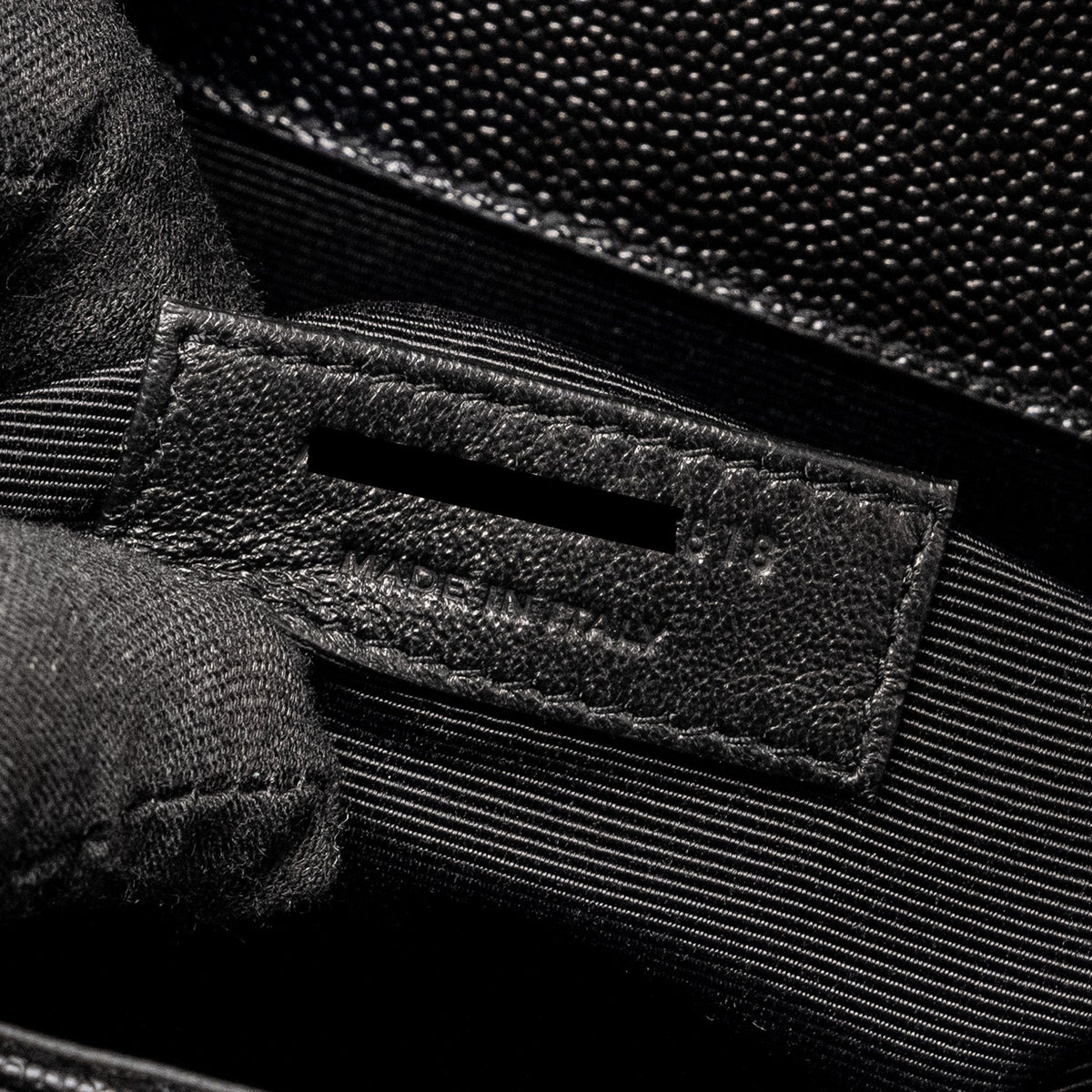 Saint Laurent Large Envelope Bag Calfskin Black GHW