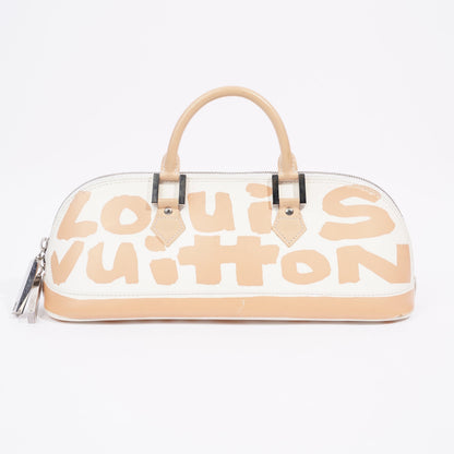 Louis Vuitton Alma Long Stephen Sprouse White / Nude Coated Canvas