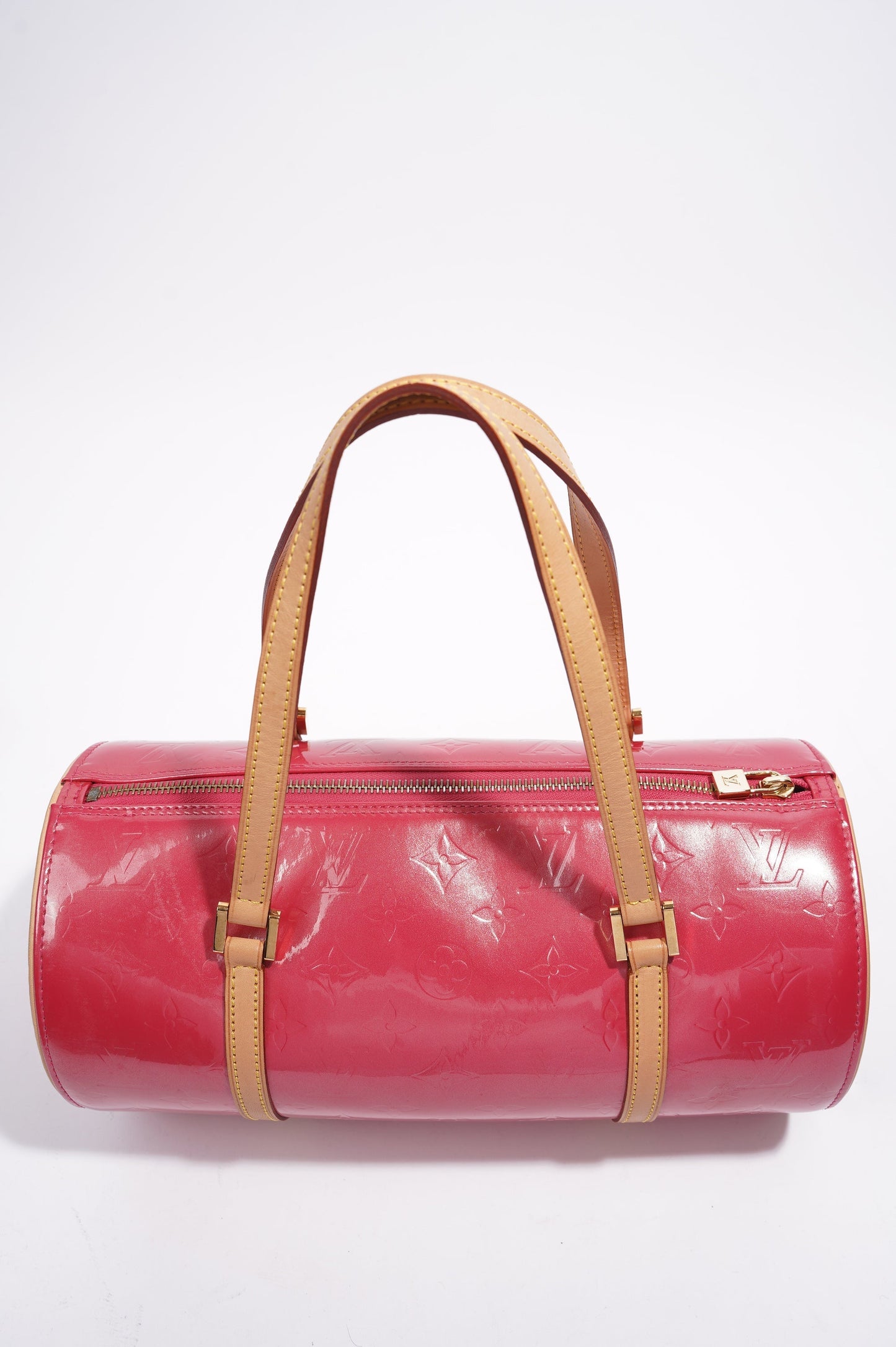 Louis Vuitton Papillon Pink / Beige Vernis Leather 30