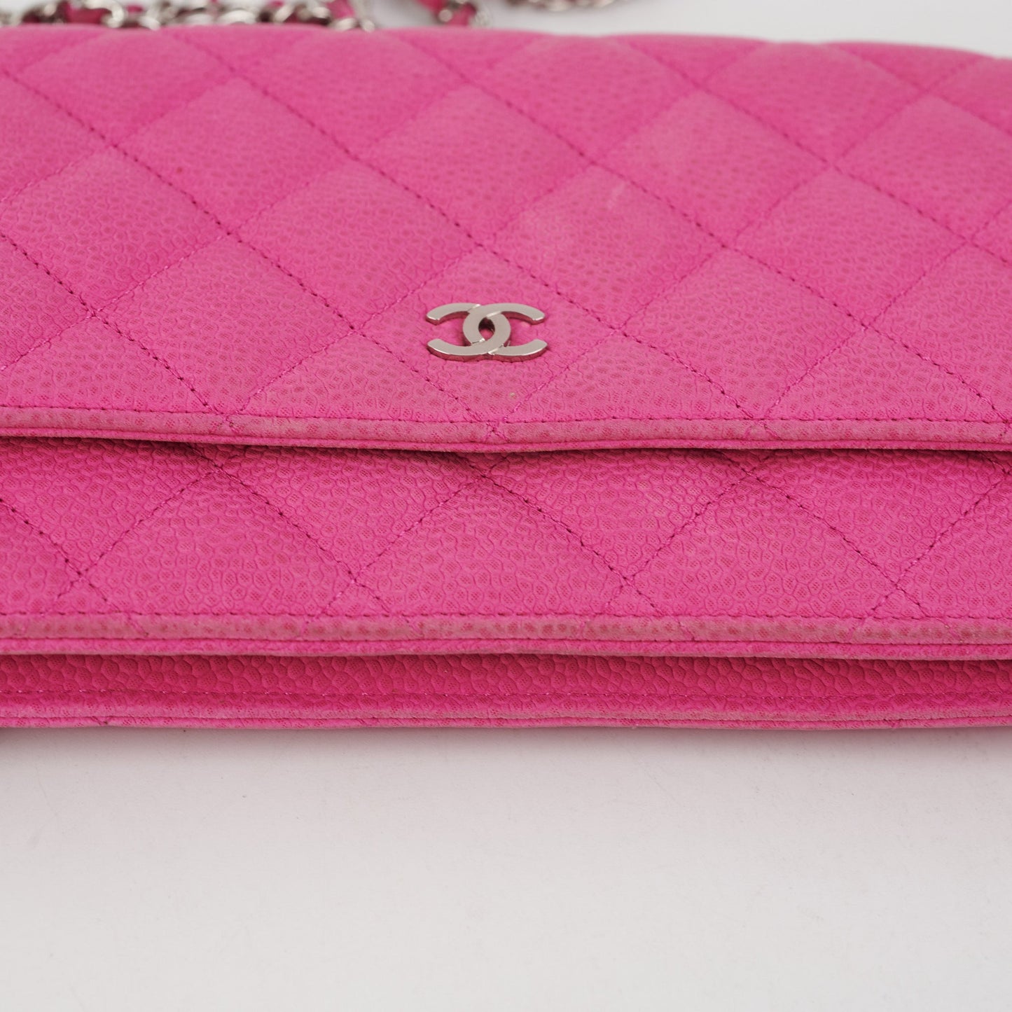 Chanel Pink Wallet On Chain WOC Bag