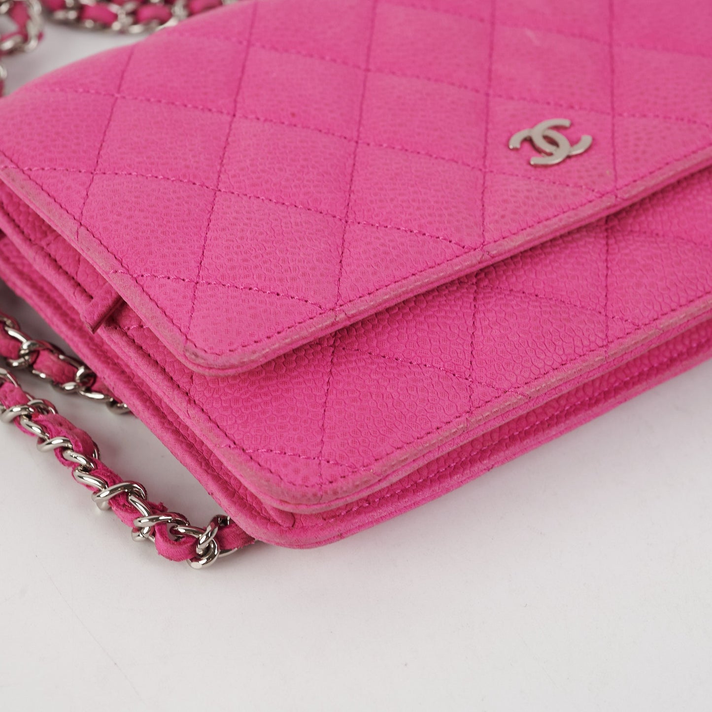 Chanel Pink Wallet On Chain WOC Bag