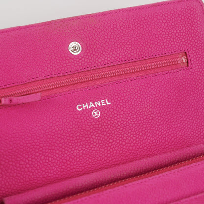 Chanel Pink Wallet On Chain WOC Bag