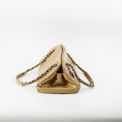 Chanel Mademoiselle Sage Patent Bowler Bag