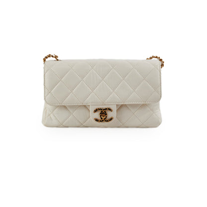 Chanel Seasonal Calfskin Flap White