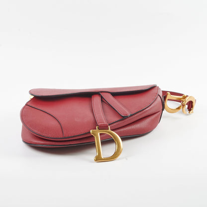 Christian Dior Saddle Bag Burgundy
