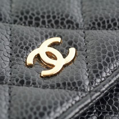 Chanel Wallet on Chain WOC Caviar Black