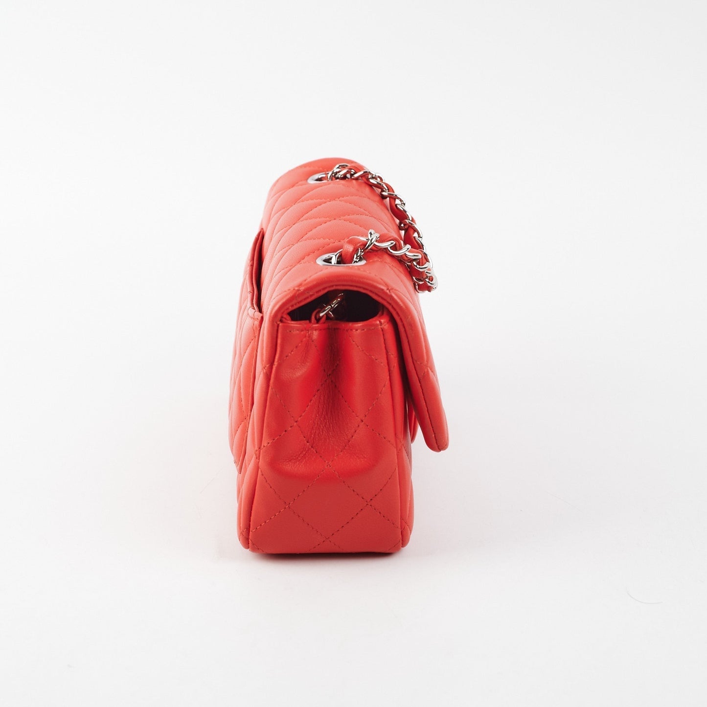 Chanel Mini Rectangular Bag Red Lambskin