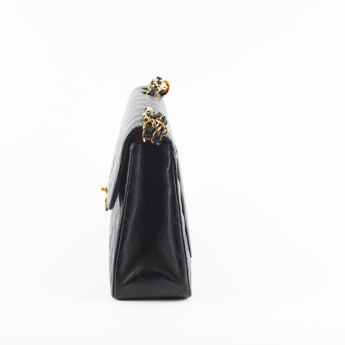 Chanel Maxi Jumbo Vintage Black 24K Gold