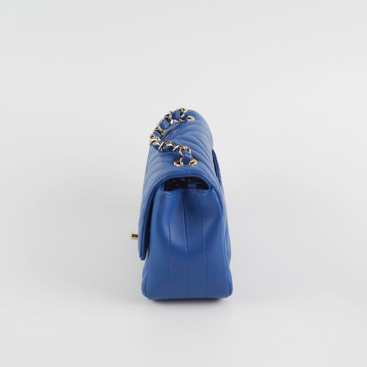 Chanel Chevron Square Mini Blue