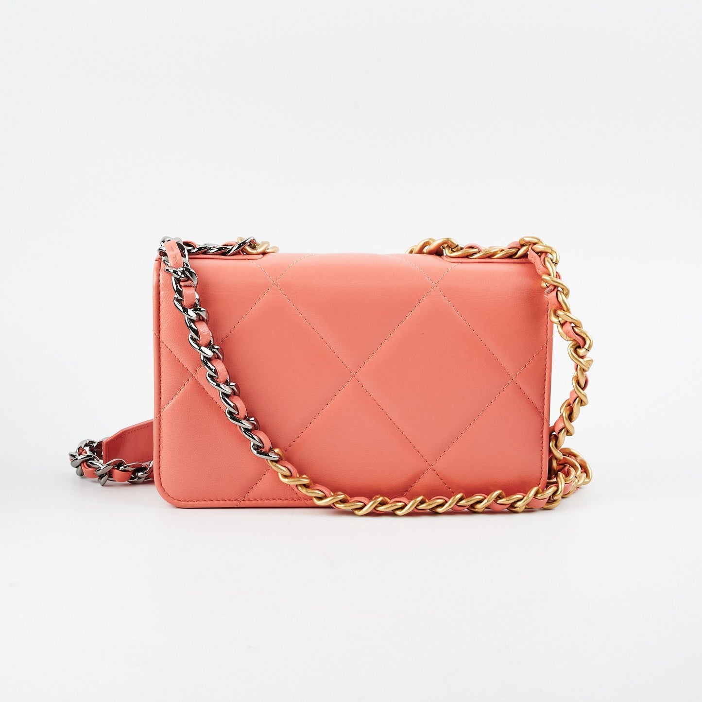 Chanel Wallet on Chain WOC 19 Coral