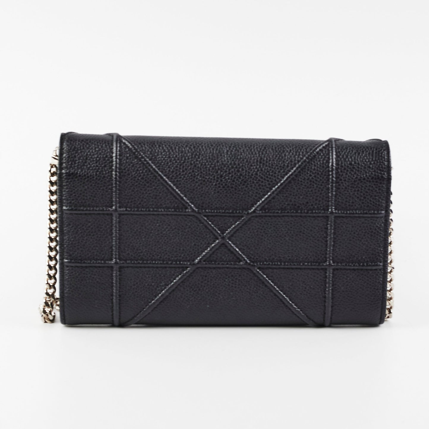 Dior Diorama Calfskin Wallet On Chain Woc Black