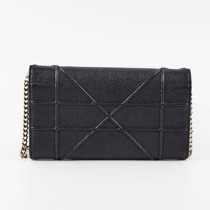 Dior Diorama Calfskin Wallet On Chain Woc Black