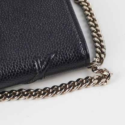 Dior Diorama Calfskin Wallet On Chain Woc Black