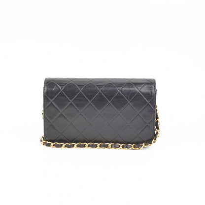 Chanel Vintage Flap Black 24k Gold