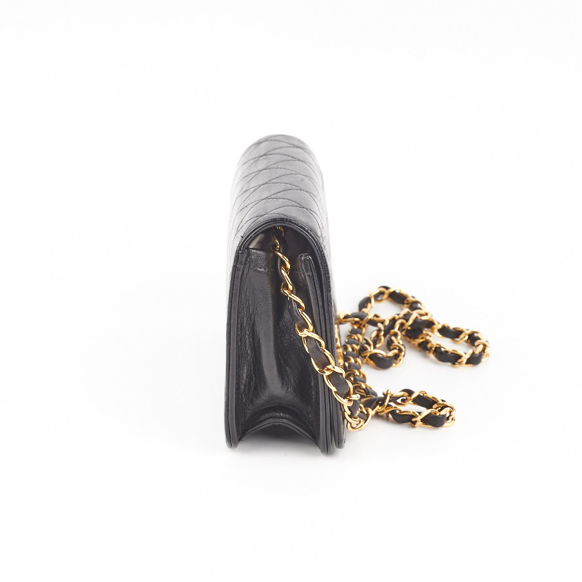 Chanel Vintage Flap Black 24k Gold