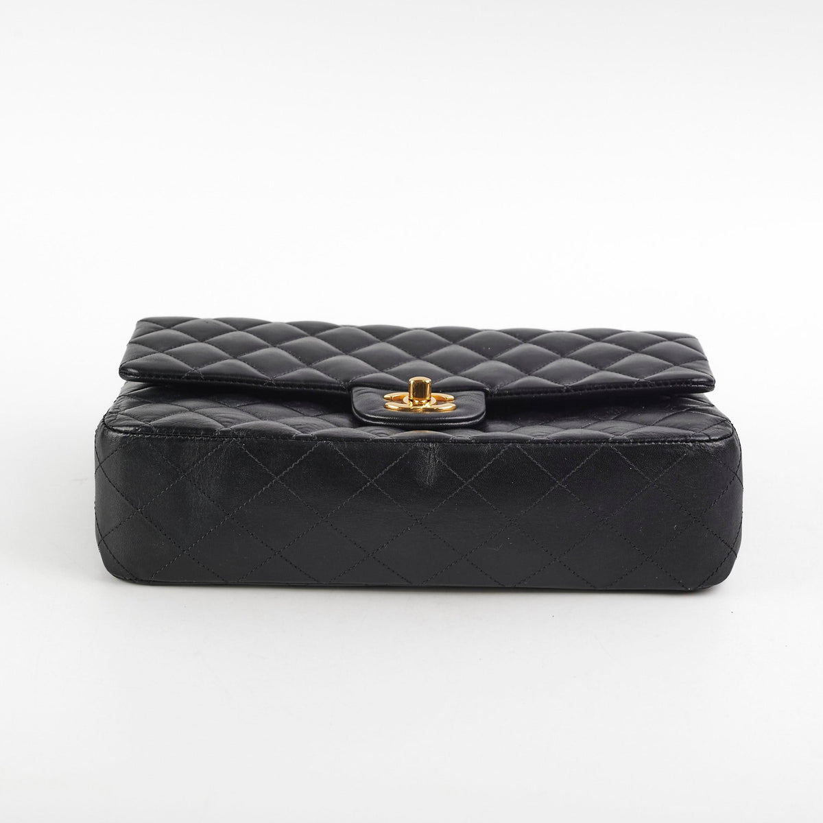 Chanel medium/large quilted classic flap black (microchipped)