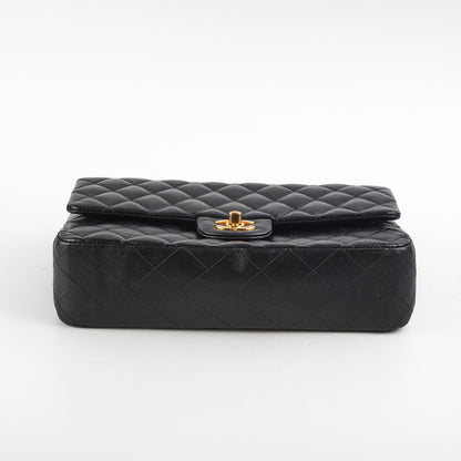 Chanel medium/large quilted classic flap black (microchipped)