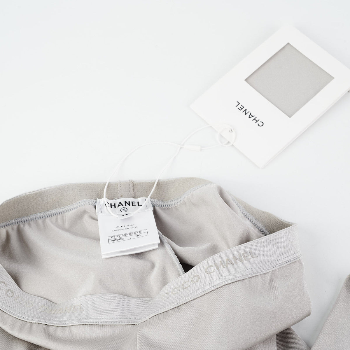 Chanel Grey Leggings