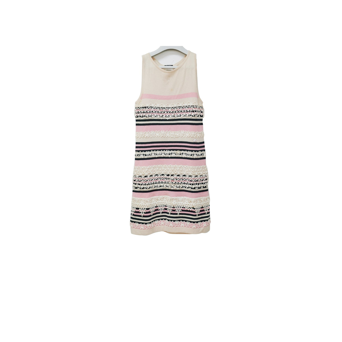 Chanel Striped Cashmere Dress