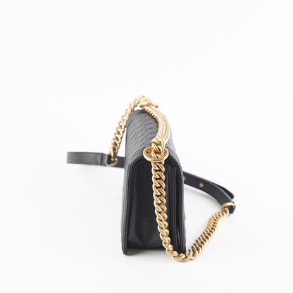 Chanel Old Medium Boy Black Caviar Bag