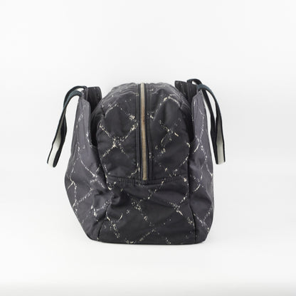 Chanel Diamond - Print Tote Bag Black