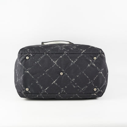 Chanel Diamond - Print Tote Bag Black