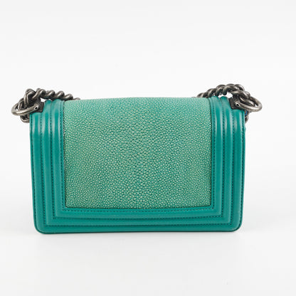 Chanel Small Turqoise Stingray Boy