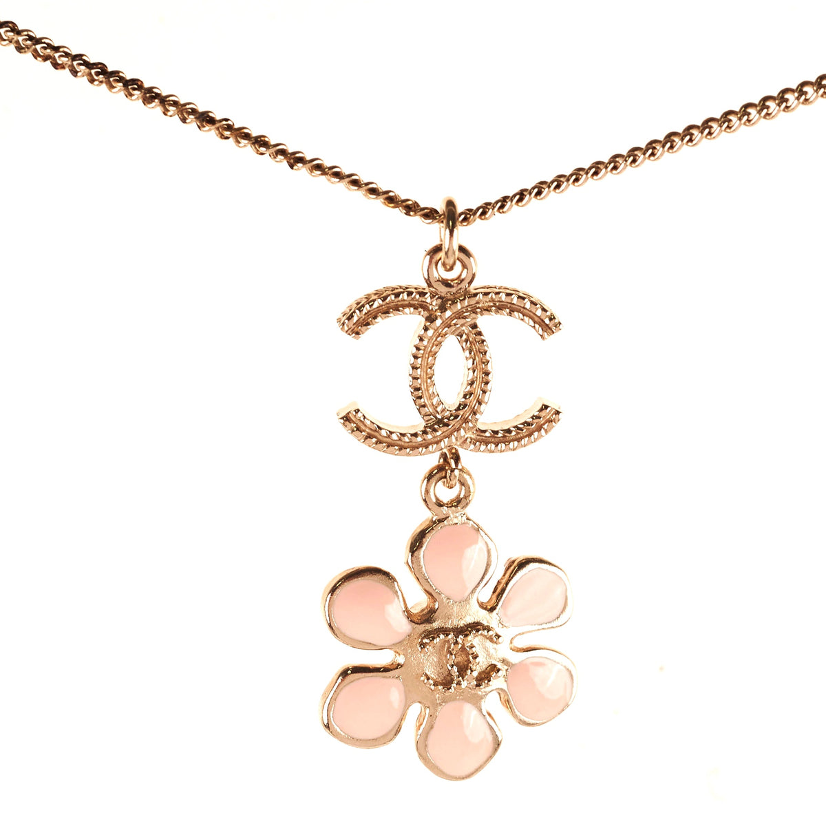 Chanel Drop Flower Necklace Costume Jewellery