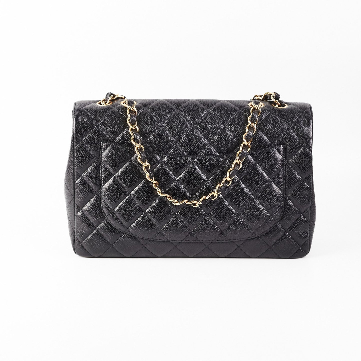 Chanel Classic Jumbo Caviar Black