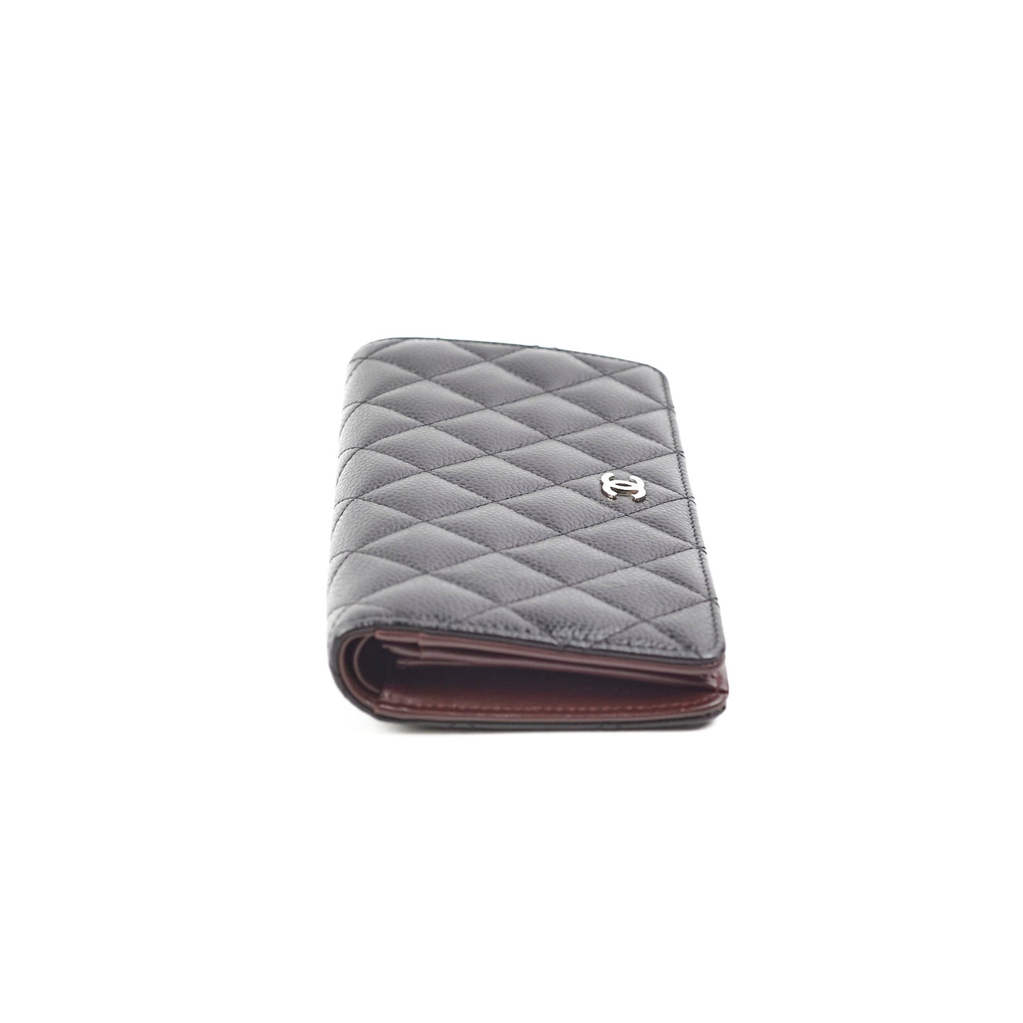 Chanel Fold Black Caviar Wallet Series 22