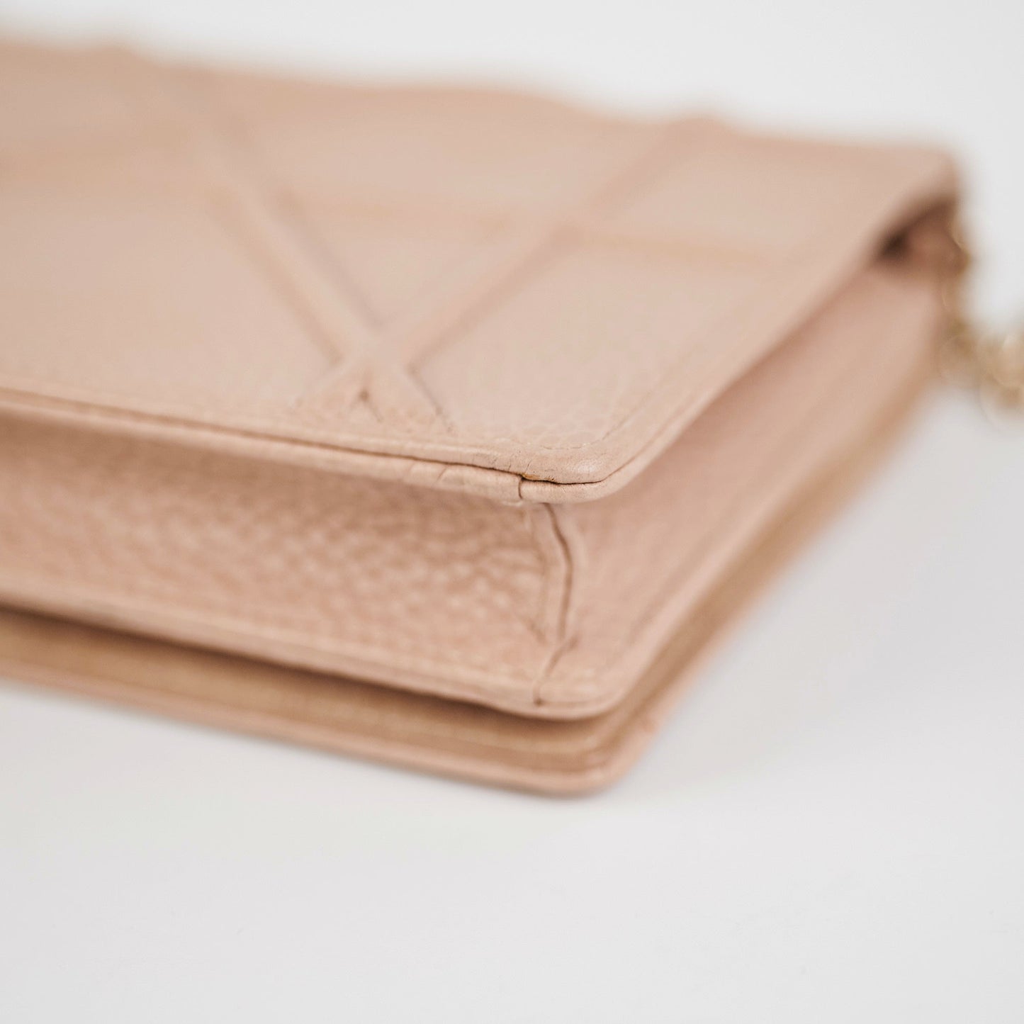 Dior Diorama Wallet on Chain WOC Beige/Pink