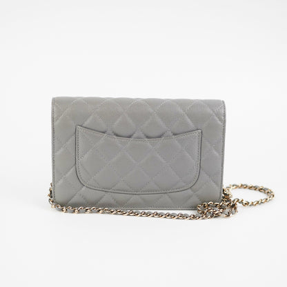 Chanel Wallet on Chain WOC Caviar Grey