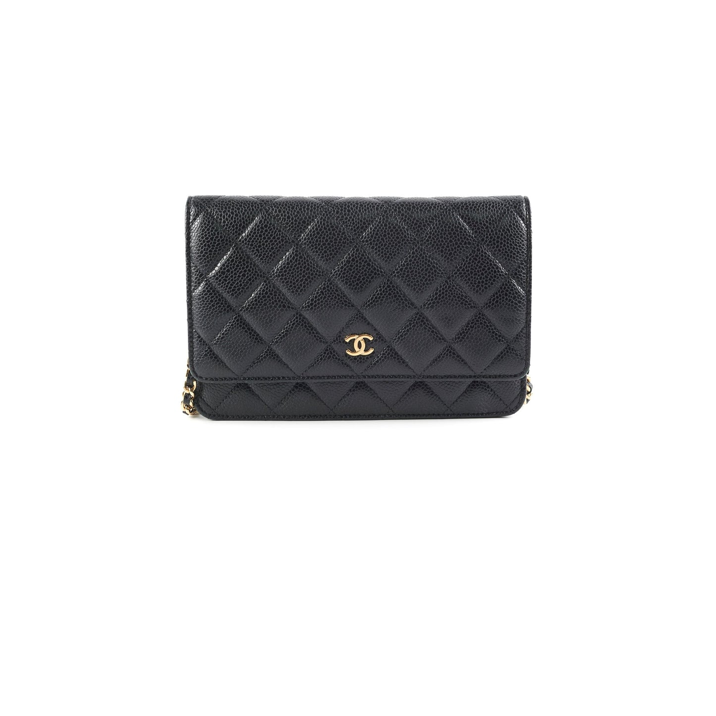 Chanel Wallet on Chain WOC Caviar Black