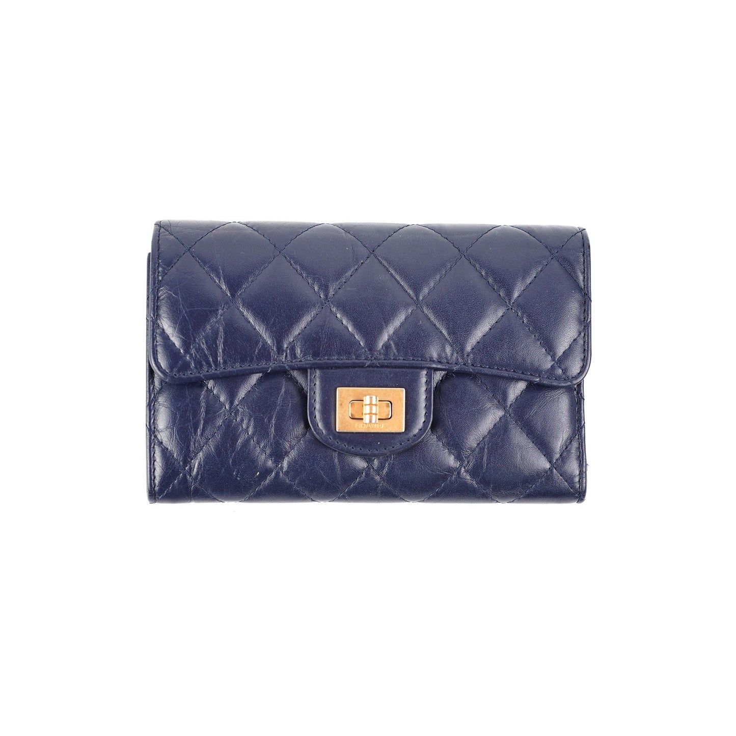 Chanel Reissue Compact Wallet Navy