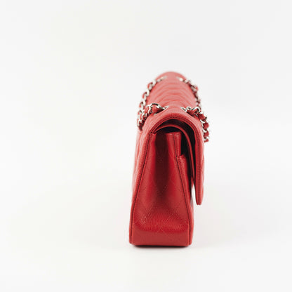 Chanel Classic Flap Medium Caviar Red