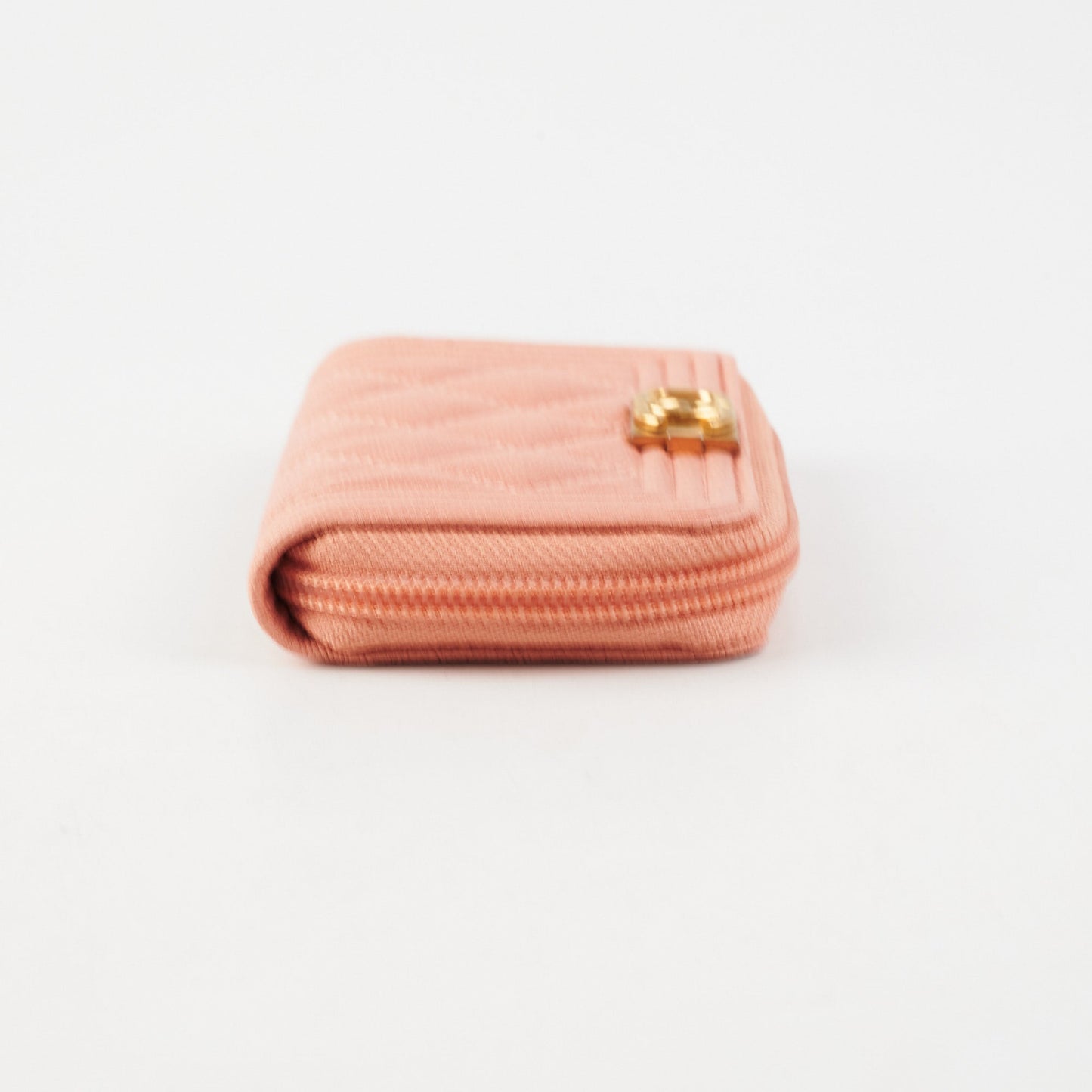 Chanel Boy Zip Compact Wallet Pink