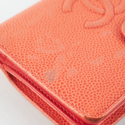 Chanel Compact Coral Wallet