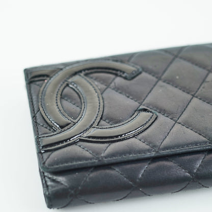 Chanel Quilted Cambon Wallet Black