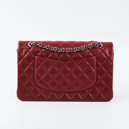 Chanel Medium Large Caviar Double Classic Flap Red