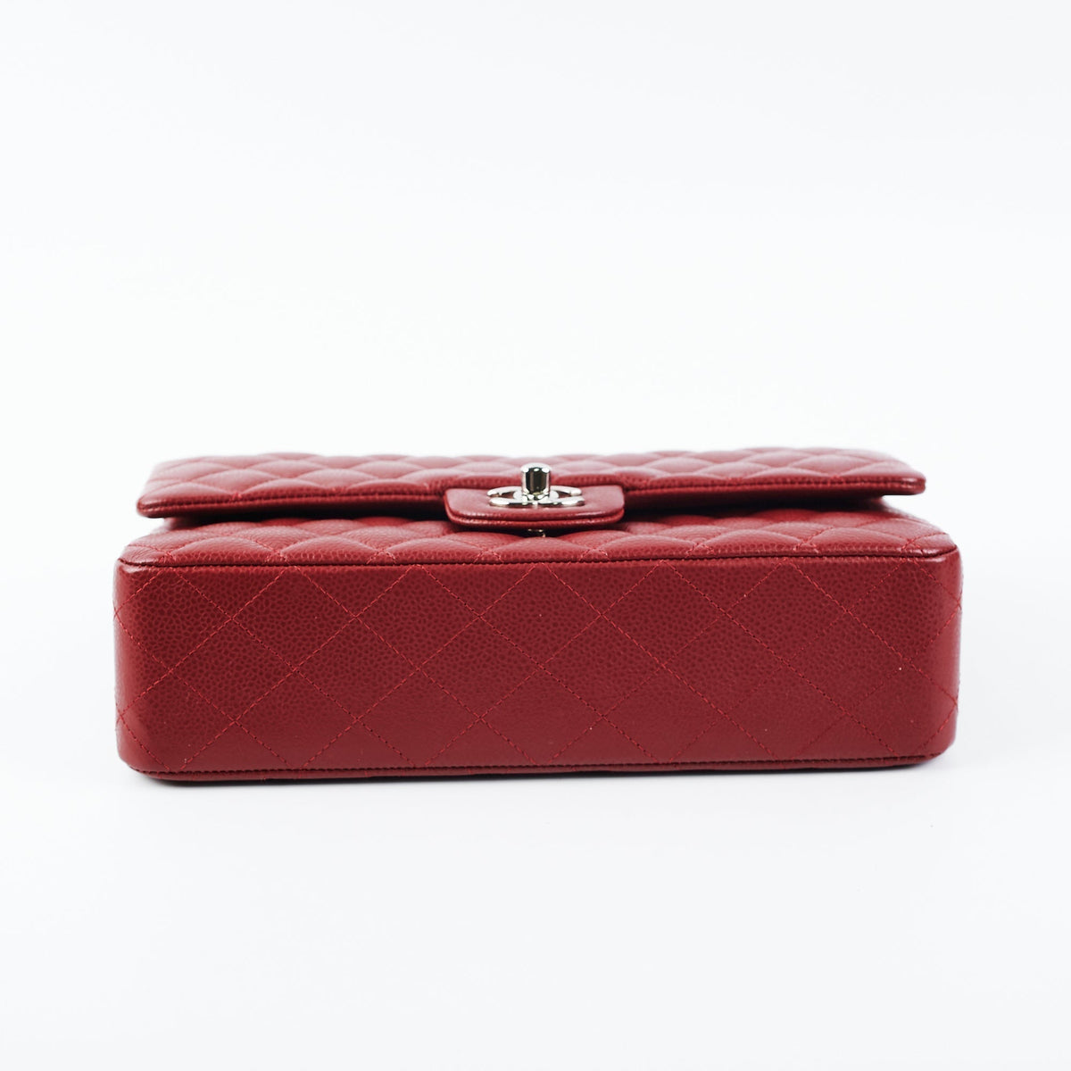 Chanel Medium Large Caviar Double Classic Flap Red